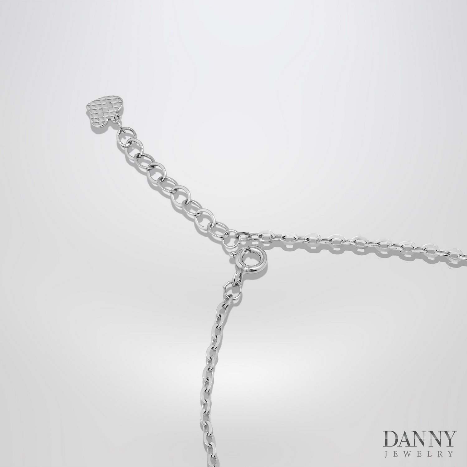 Lắc ý chân, Bạc 925,Xi Rhodium  - LACY223